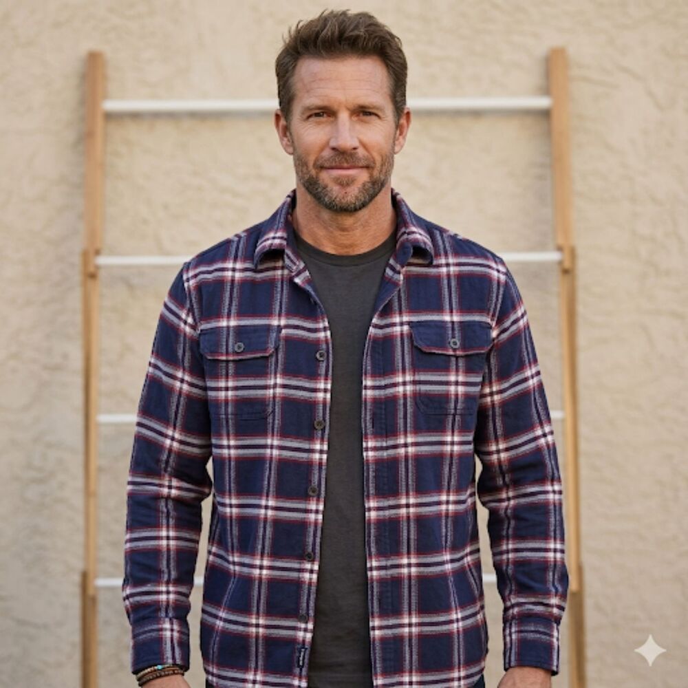 Classic Americana lumberjack grunge rugged outdoor casual timeless summer layers